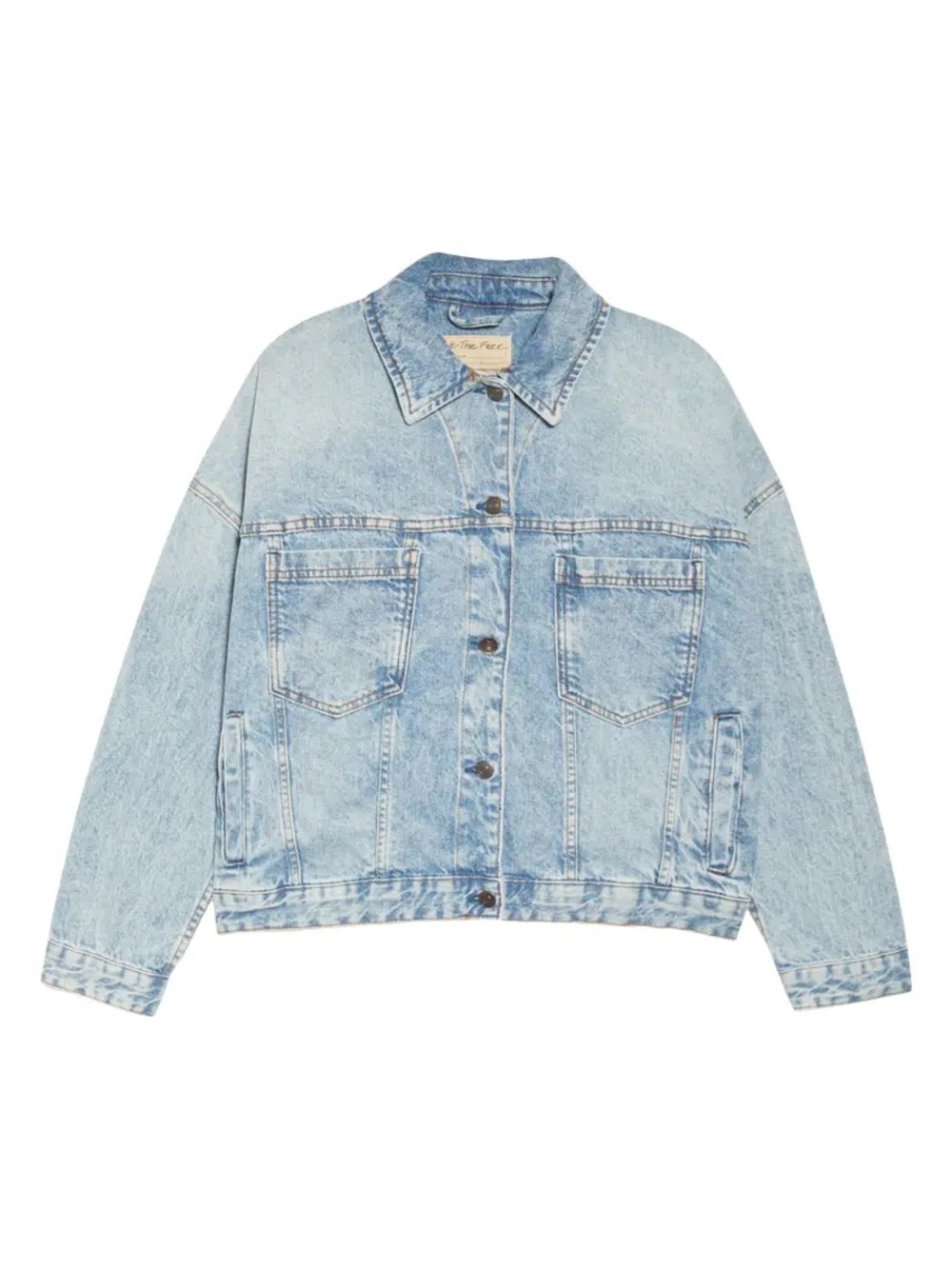 Free People We The Free Opal Swing Denim Jacket - Picture 5 of 12